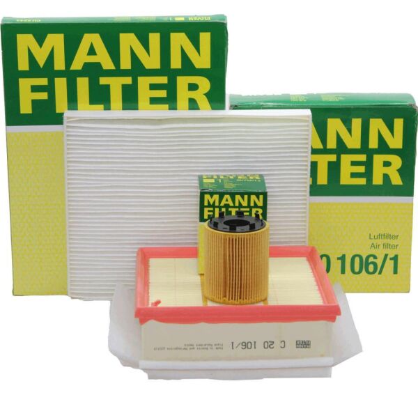 Opel Corsa D 2007/2011 1.3 Dizel Motor Periyodik Bakım Filtre Seti Mann Marka (Tırnaklı Tip Yağ Filtreli)