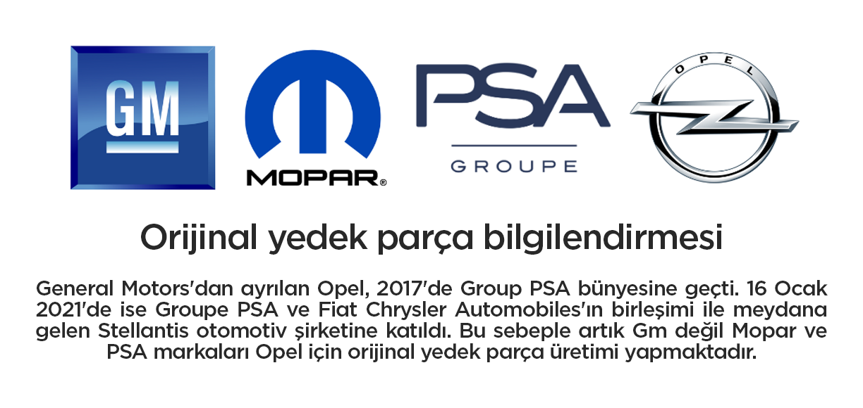 GM Ürünlerinde Mopar ve PSA Etiketi Ne Demek
