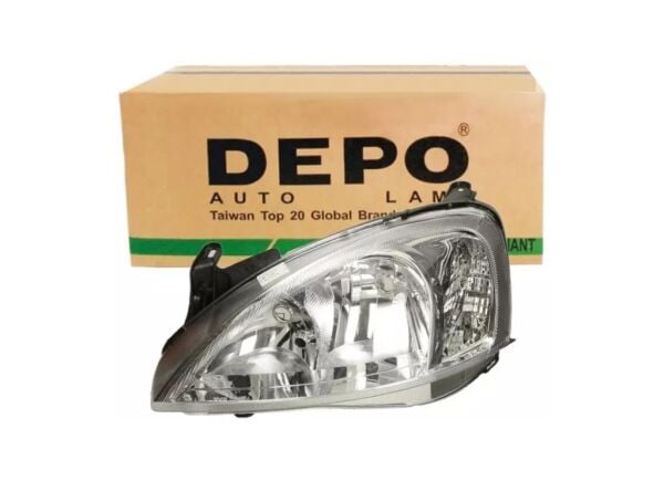 442-1125L-LDEMN | Opel Corsa C Sol Far Komple Depo Marka