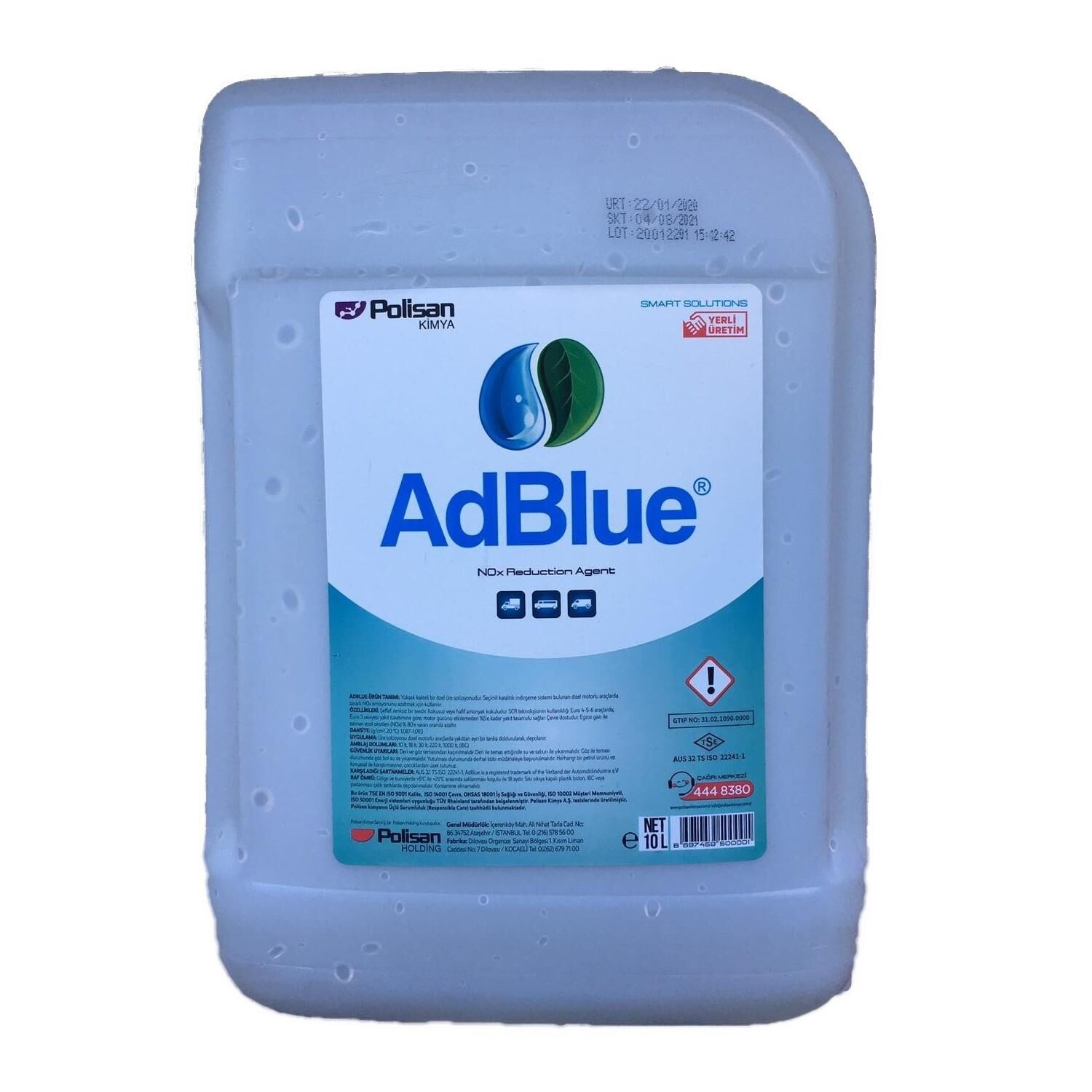 Adblue Katkısı 10 Litre Polisan