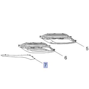 PSA (MOPAR) 13491272 Opel İnsignia B Sağ Ön Sis Far Çerçeve Nikelajı Orijinal