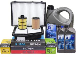 Chevrolet Captiva C100 2.0 Dizel Motor Bakım Seti Filtron GM 5W30 6 LT