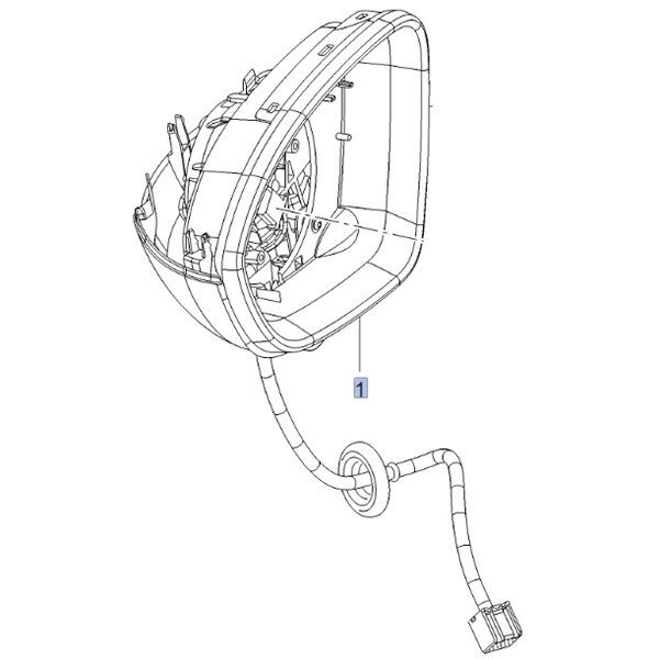 PSA (MOPAR) 13453478 Opel Astra K Sol Ayna Gövdesi Orijinal