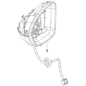 PSA (MOPAR) 13453478 Opel Astra K Sol Ayna Gövdesi Orijinal
