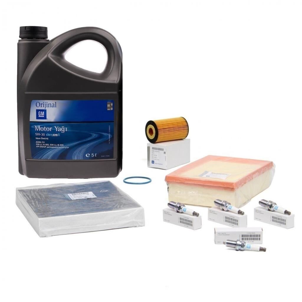 Opel Mokka 1.6 Periyodik Bakım Filtre Seti Motor Yağı Dahil GM