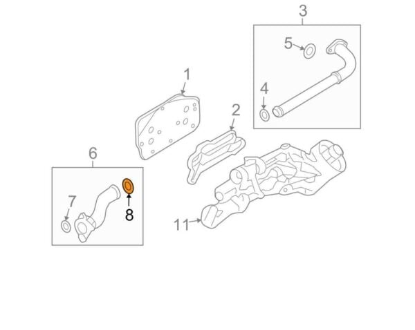 PSA (MOPAR) 55353331 Opel Mokka 1.6 Benzinli Yağ Soğutucu Boru Oringi Orijinal