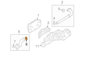 PSA (MOPAR) 55353331 Opel Mokka 1.6 Benzinli Yağ Soğutucu Boru Oringi Orijinal