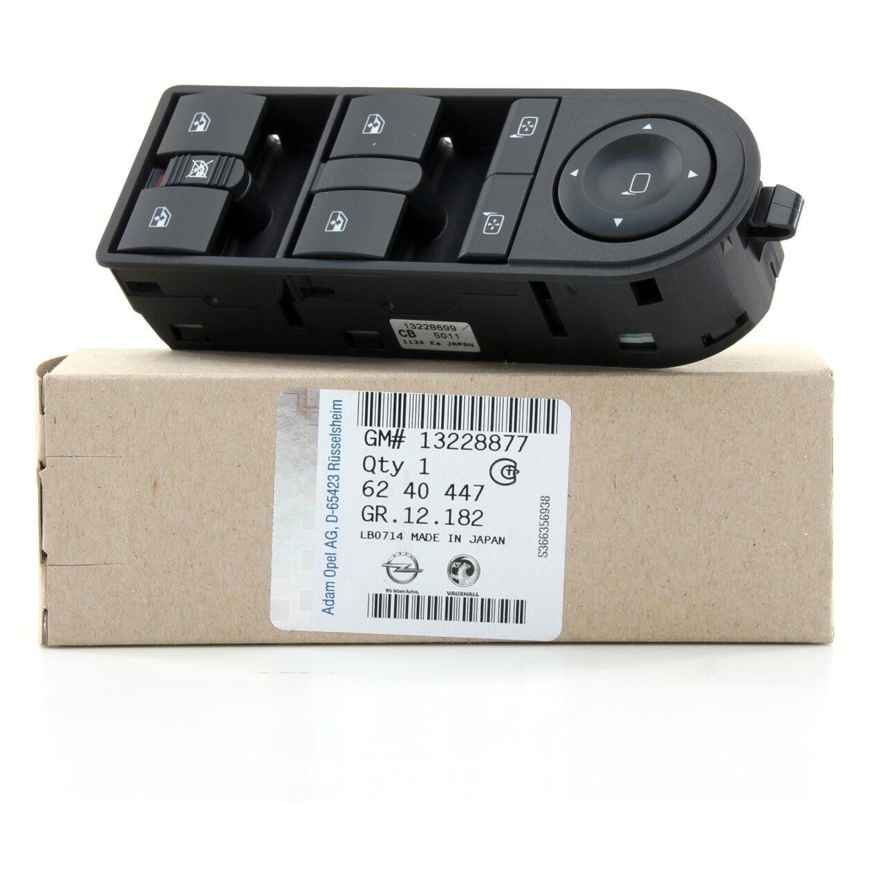 PSA (MOPAR) 13228877 Opel Astra H Sol Cam Kaldırma Düğmesi Orijinal