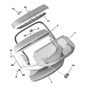 PSA (MOPAR) 9830092880 | Opel Corsa F Bagaj Arması Orijinal