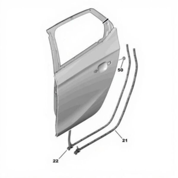 PSA (MOPAR) 9829769980 | Opel Corsa F Sağ Arka Kapı Alt Fitili Orijinal