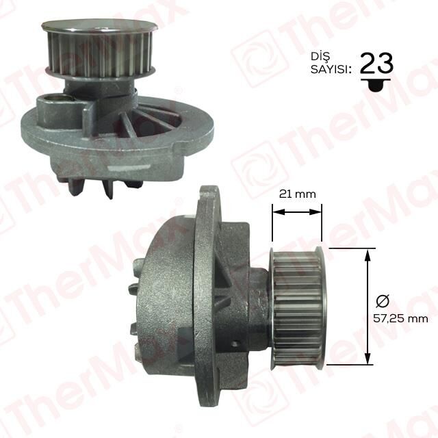 THERMAX T01.161 | Opel Corsa B 1.4 Motor Devirdaim Su Pompası Thermax