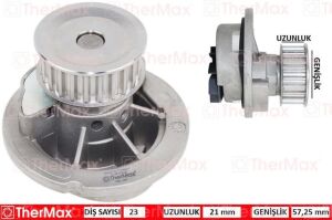 THERMAX T01.161 | Opel Corsa B 1.4 Motor Devirdaim Su Pompası Thermax