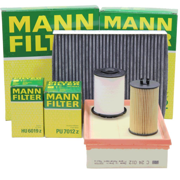 Opel Mokka 1.6 Dizel Motor Periyodik Bakım Filtre Seti Mann Marka