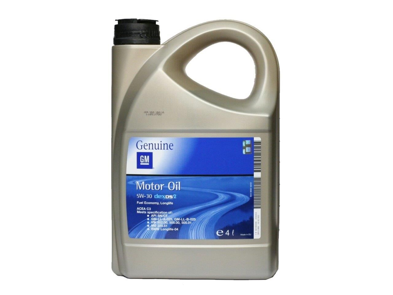 Dexos2 5W-30 4 Litre Alman Dolumu Motor Yağı