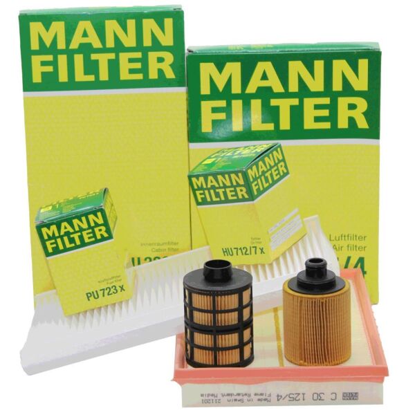 Opel Combo C 1.3 Dizel Motor Periyodik Bakım Filtre Seti Mann Marka (Pimli Yağ Filtreli)