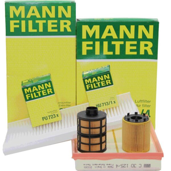 Opel Corsa C 1.3 Dizel Motor Periyodik Bakım Filtre Seti Mann Marka (Tırnaklı Yağ Filtreli)