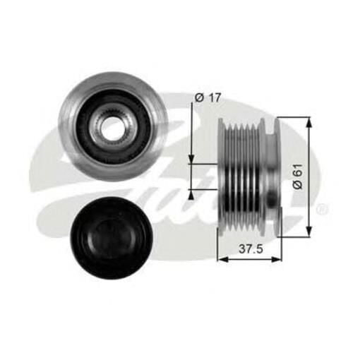 GATES OAP7039 | Opel Corsa C 1.3 Dizel Şarj Dinamo Kasnağı Gates Marka