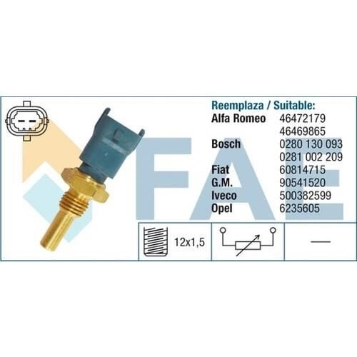 Opel Zafira B Motor Suyu Sıcaklık Sensörü Z16XE Z16XEP Benzinli FAE