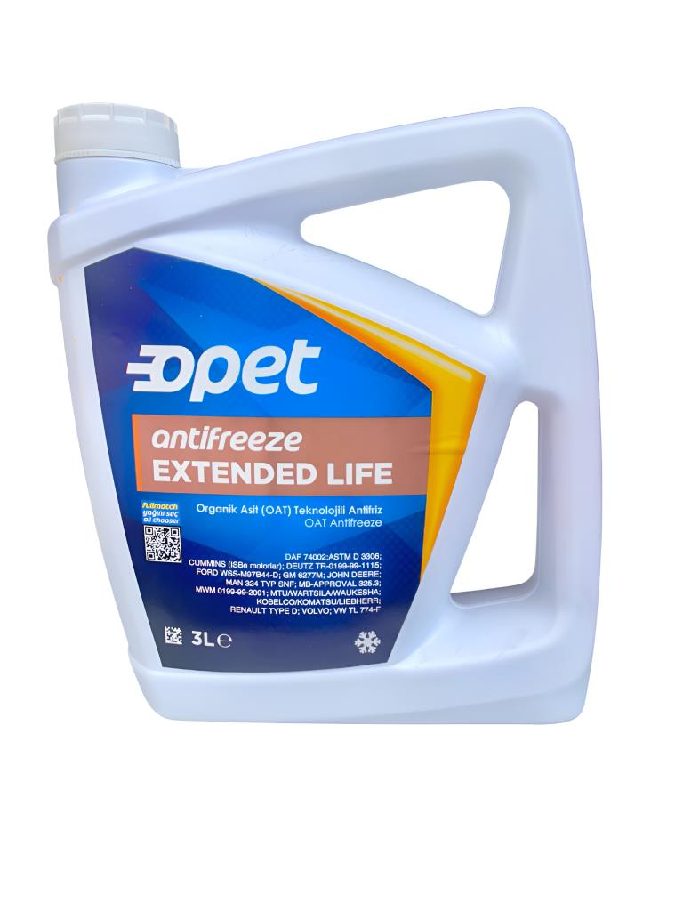 Opet Extended Life Kırmızı Antifriz -38°C