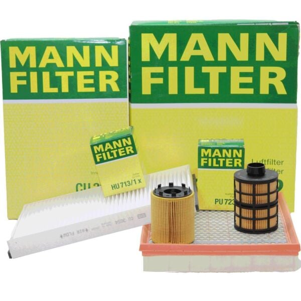 Opel Astra H 1.3 Dizel Motor Periyodik Bakım Filtre Seti Mann Marka (Tırnaklı Yağ Filtreli)