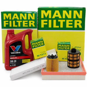 MANN FILTER + Valvoline V872368 | Opel Astra H 1.3 CDTI Dizel Periyodik Bakım Seti 2004-2013 (Tırnaklı Yağ Filtreli) 5W30 4L