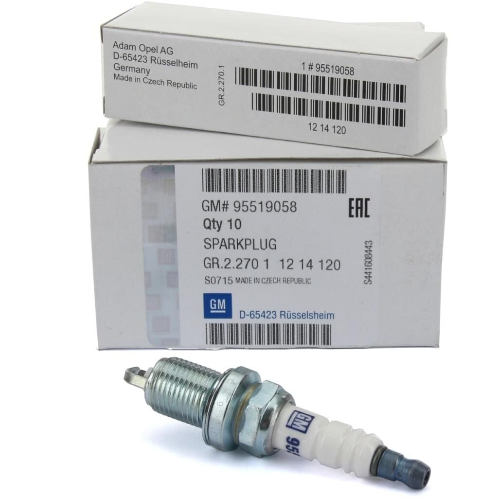 PSA (MOPAR) 95519058 | Opel Corsa D 1.2 1.4 Benzinli Motor Tek Tırnak Buji Takım Orijinal
