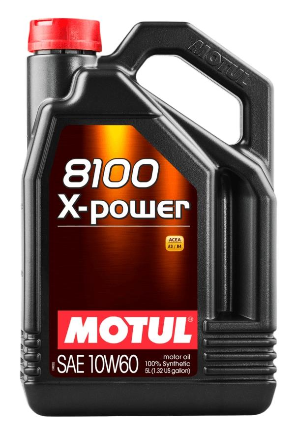 106142 | Motul 8100 X-Power 10W-60 5 Litre 100% Sentetik Motor Yağı