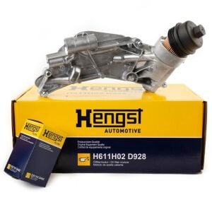 HENGST H611H02D928 | Opel Astra H 1.6 Benzinli Yağ Soğutucusu Komple Hengst