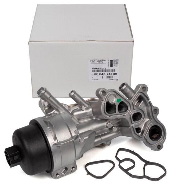 PSA (MOPAR) V864374580 | Citroen C3 1.6 Benzinli Yağ Soğutucu Komple Orijinal