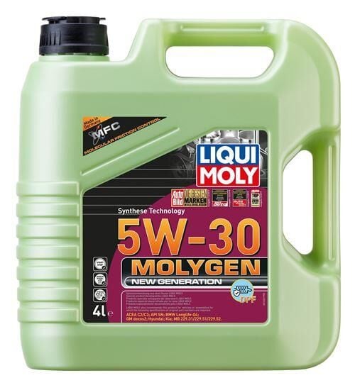 LIQUI MOLY 21225 5W30 DPF Motor Yağı Molygen New Generation Advance Full Sentetik 4 Litre