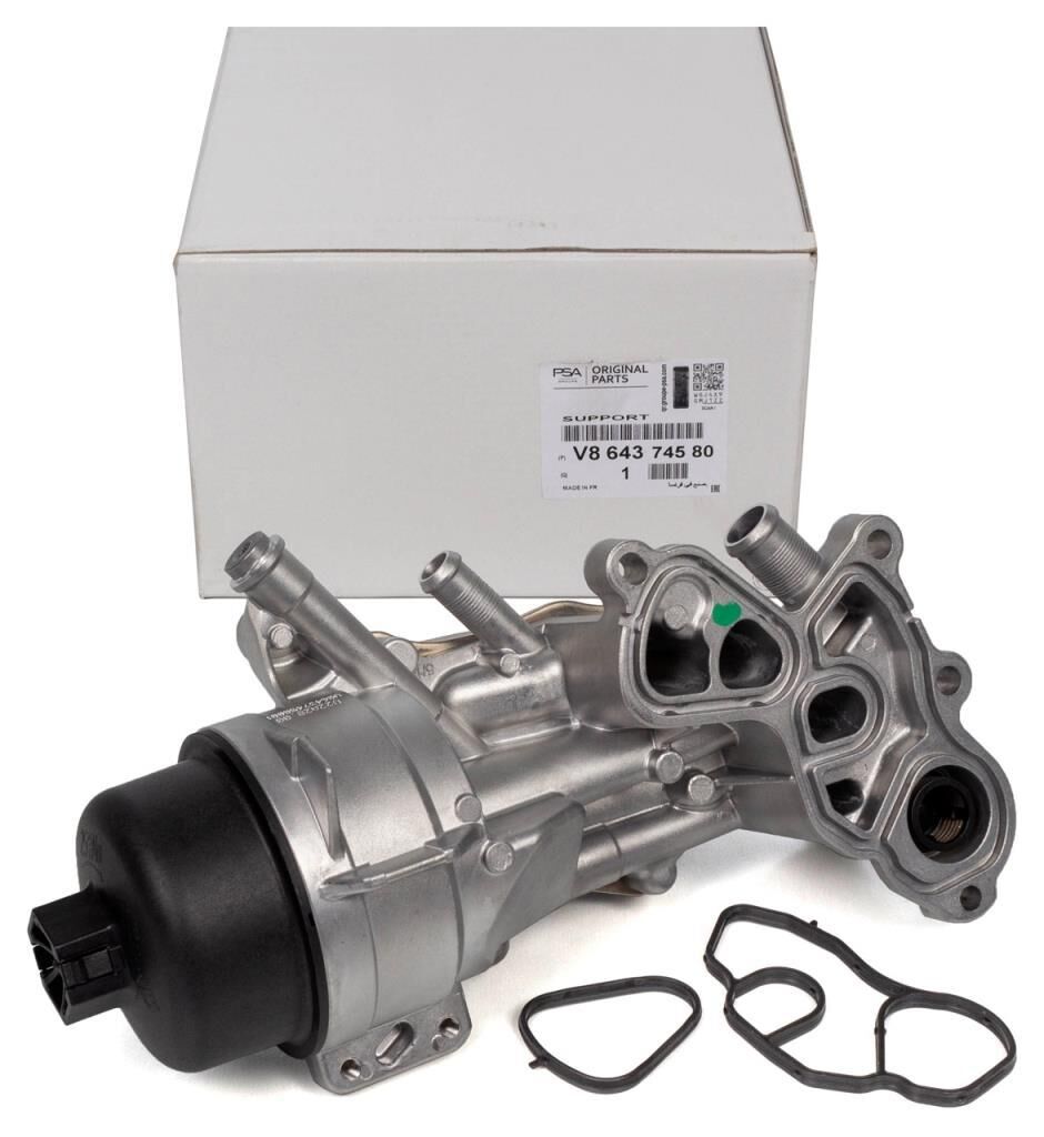 PSA (MOPAR) V864374580 | Peugeot 308 1.6 Benzinli Yağ Soğutucu Komple Orijinal