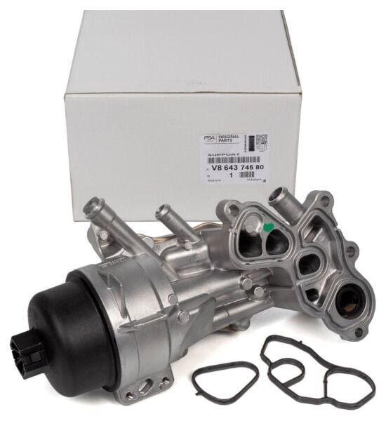 PSA (MOPAR) V864374580 | Peugeot 308 1.6 Benzinli Yağ Soğutucu Komple Orijinal