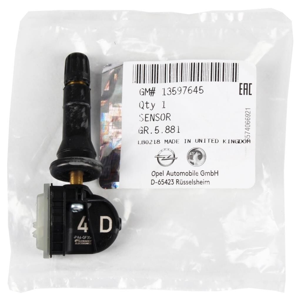 PSA (MOPAR) 13597645 Opel İnsignia B Lastik Basınç Sensörü Orijinal