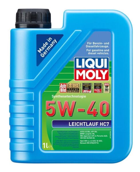 LIQUI MOLY 1346 5W40 Motor Yağı Sentetik LEICHTLAUF HC7 1 Litre