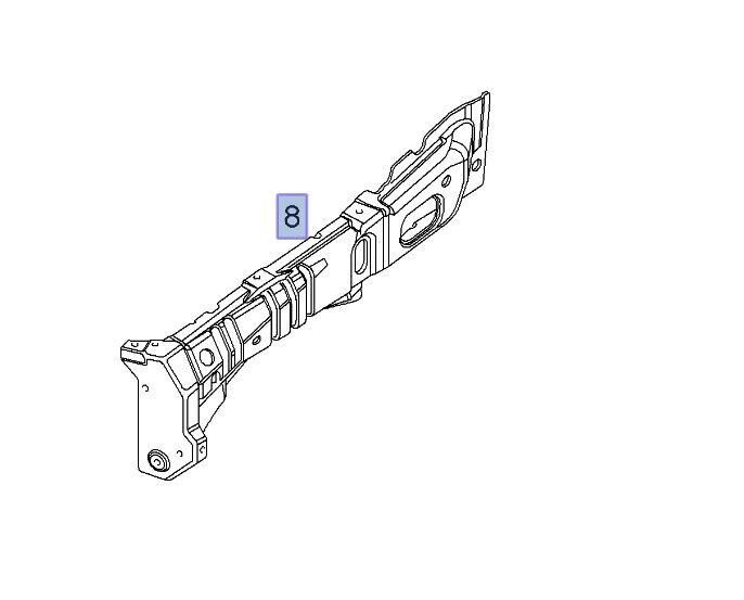 PSA (MOPAR) 93170330 Opel Corsa C Sol Ön Çamurluk Alt Sacı Orijinal
