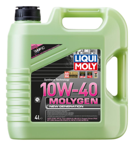 LIQUI MOLY 8538 10W40 Motor Yağı Molygen New Generation 4 Litre