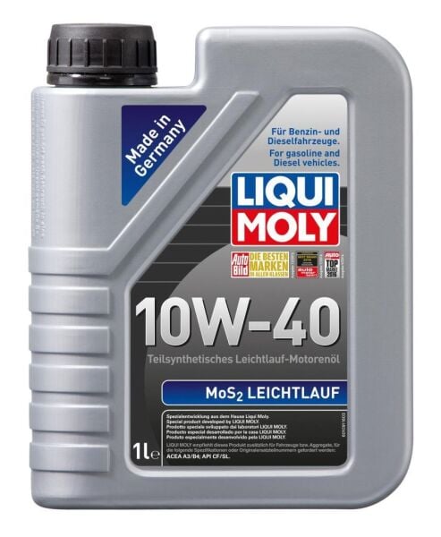 LIQUI MOLY 2626 10W40 Motor Yağı MoS2'li Kısmi Sentetik LEICHTLAUF 1 Litre