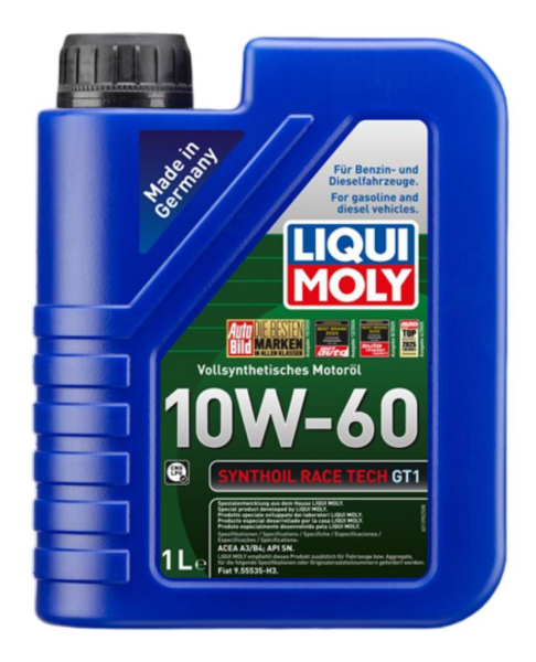 LIQUI MOLY 8908 10W60 Motor Yağı Synthoil Race Tech GT1 1 Litre
