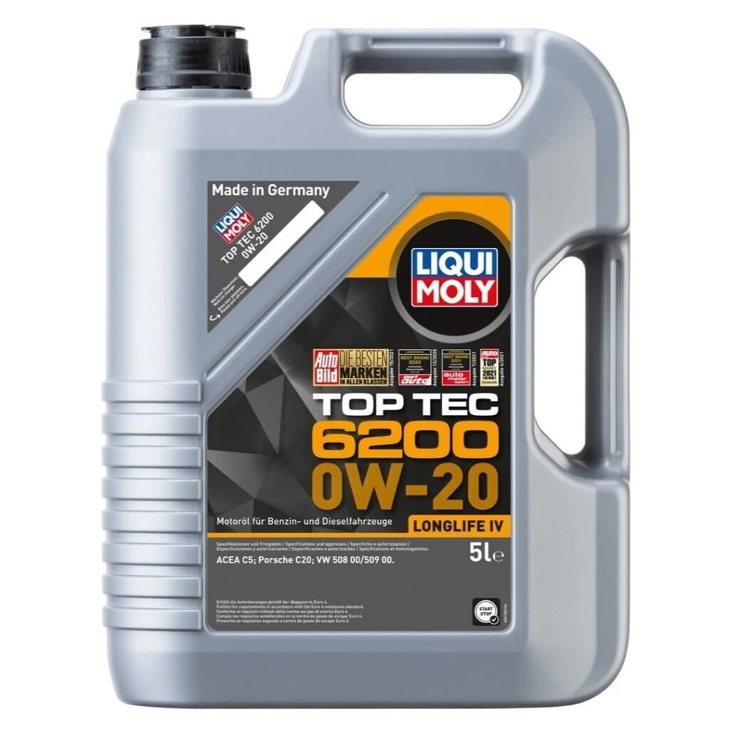 LIQUI MOLY 20789 0W20 Motor Yağı Top Tec 6200 5 Litre