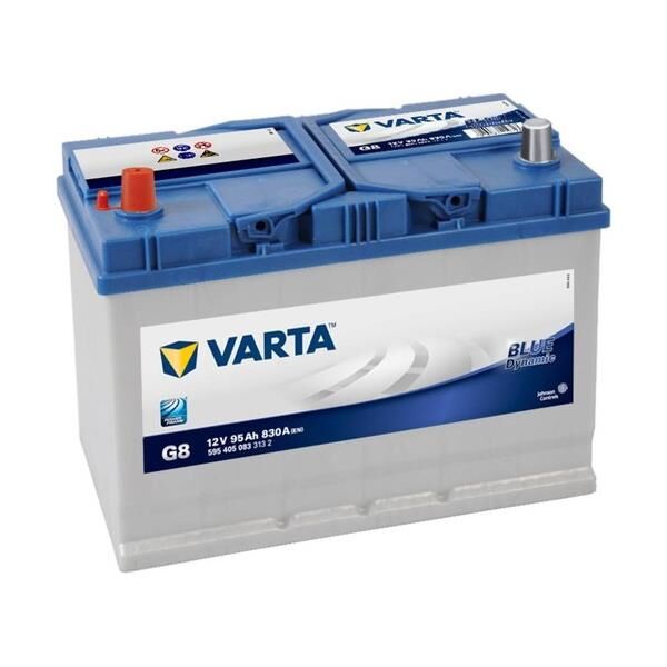 Varta 12V 95 Ah Amper 830A Varta Akü Blue Dynamic G8 (Ters Kutup)