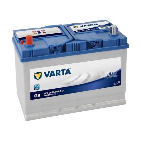 Varta 12V 95 Ah Amper 830A Varta Akü Blue Dynamic G8 (Ters Kutup)