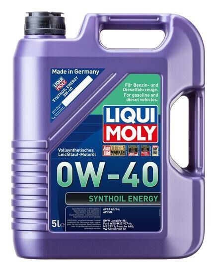 LIQUI MOLY 9515 0W40 Synthoil Energy Tam Sentetik Motor Yağı 5 Litre