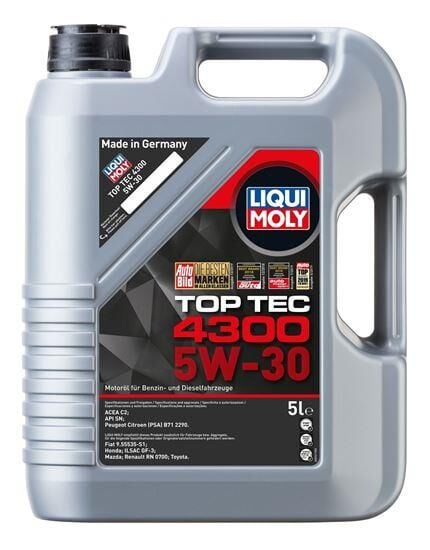 LIQUI MOLY 2324 5W30 Motor Yağı Tam Sentetik TOP TEC 4300 5 Litre