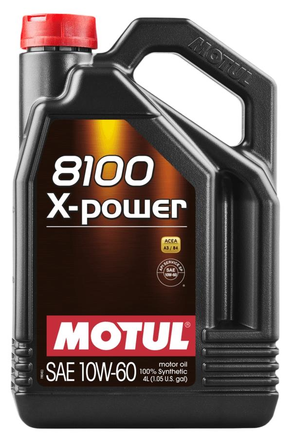 106143 | Motul 8100 X-Power 10W-60 4 Litre 100% Sentetik Motor Yağı