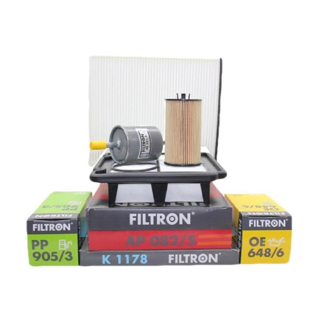 FILTRON AP082/5 K1178 PP905/3 OE648/6 | Chevrolet Aveo 2009/2011 1.4 16 Valf Benzinli Doch Motor Bakım Filtre Seti  Filtron Marka
