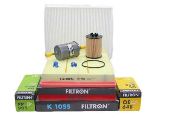 FILTRON PP905 AP051 K1055 OE648 | Opel Astra G 1.4 (Z14XEP) Twinport Benzinli Bakım Filtre Seti (Polen Kısa Tip)  Filtron Marka