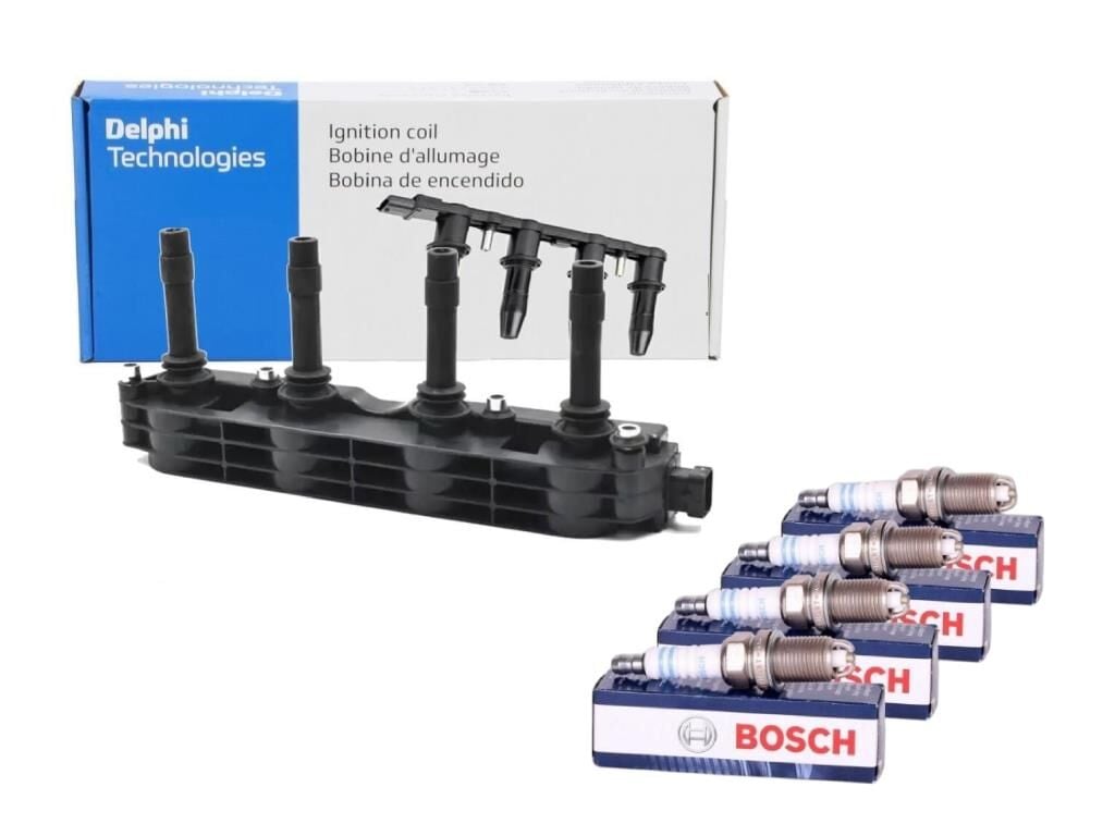 DELPHI CE10000-12B1 BOSCH 0242229654 | Opel Meriva A 1.6 Ecotec (Z16XE) Ateşleme Bobini Ve Buji Seti Delphı