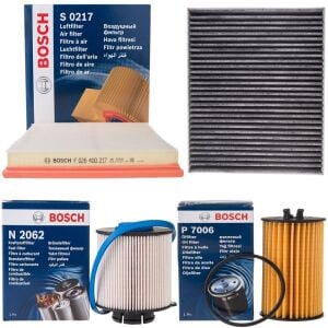 BOSCH F026400217 PSA 13271191 09864B7009 F026402062 | Opel Astra J 1.6 Dizel Periyodik Filtre Seti Karbonlu Polen