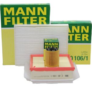 Opel Corsa D 2007/2011 1.3 Dizel Motor Periyodik Bakım Filtre Seti Mann Marka (Tırnaklı Tip Yağ Filtreli)