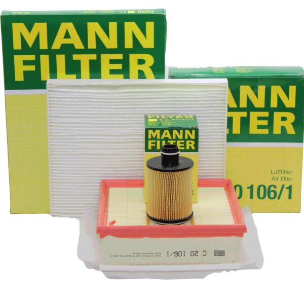 Opel Corsa D 2011/2014 1.3 Dizel Euro 5 Motor Periyodik Bakım Filtre Seti Mann